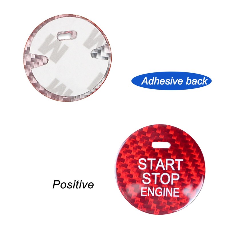 LANZMYAN Compatible with Mazda Engine Start Stop Button Cover Keyless