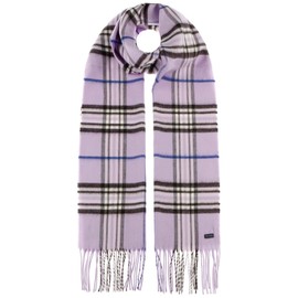 Lipodo Karo Cashmink Winter Scarf for Women / Men (30 x 180 cm) - Checked Scarf Made in Germany - Skin-friendly Fringe Scarf - Scarf with Fringes Autumn/Winter, lilac