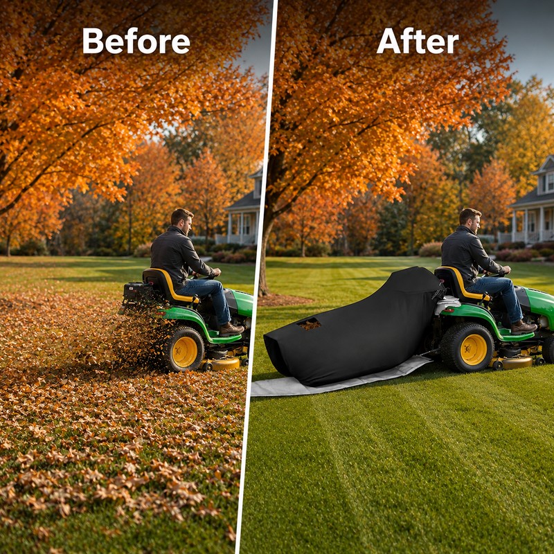 Heavy Duty Lawn Tractor Leaf Bag 420D Oxford Grass Catcher