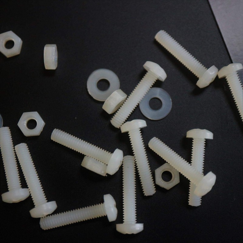 50 x Nylon Flat Head Cross Head Plastic Machine Screws