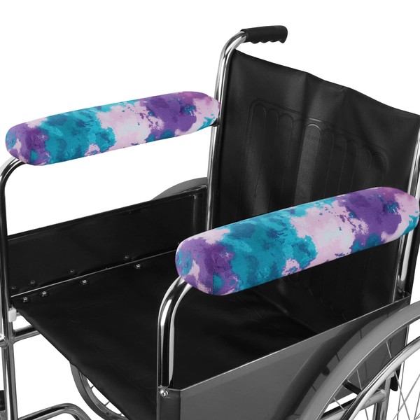 TOMMHANES AMISGUOER Wheelchair Pads 14" Wheelchair Arm Rest Covers Wheelchair Arm Pads Wheelchair Armrest Pads Washable (WAP14-14B)