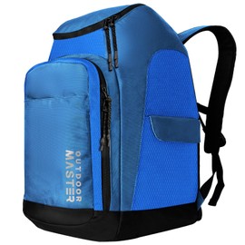 OutdoorMaster 50L Ski Boot Bag, Ski and Snowboard Boots Travel Backpack with separate compartments for Helmet, Ski Shoes, Goggles, Gloves, and Accessories, Splash proof Exterior & Bottom