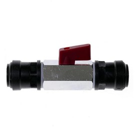 LMSK 15 Air Shut-Off Valve Diameter 15 mm Silver/Black Plastic Ball Valve