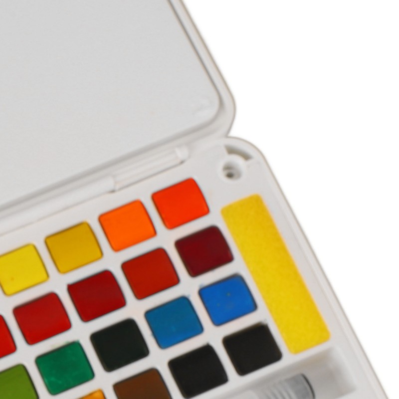 Water Color Paint 24 Bright Colors Quick Drying High Transparency