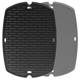 Q1200 Griddle Replacement Parts for Weber Q1000 Grill Parts Weber Q1200 Q120 Q100 Q140 Q1400 Griddle Parts 7582 Grates 6558 Full Size Griddle Inserts Weber Q Replacement Griddle Top Plates Grate Parts
