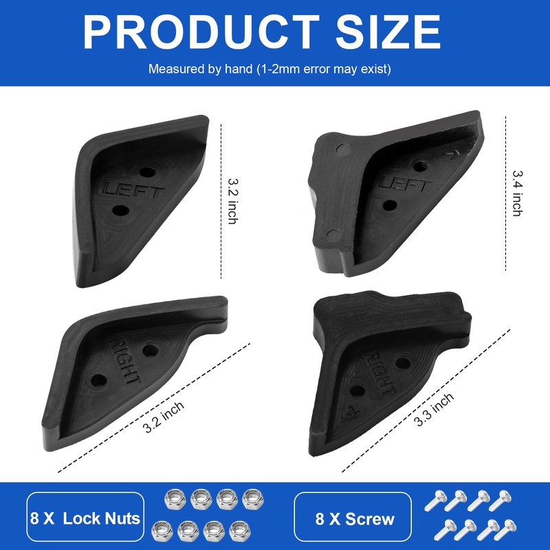 Single Stage Snow Blower Protective Slide Skid Shoes Kit Replacement