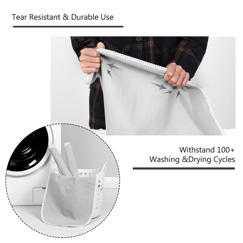 TILLYOU Waterproof Changing Pad Liners 6 Pack, 100% Cotton Reusable