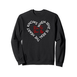 Run For Your Life Heartbeat Motivational Quote Love Heart Sweatshirt