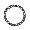 HSWYFCJY Figaro Chain Bracelet Men's Silver/Gold/Black Stainless Steel Links Link