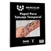 Papel de Tatuaje Temporal para Impresión Inkjet, Tamaño Carta –
