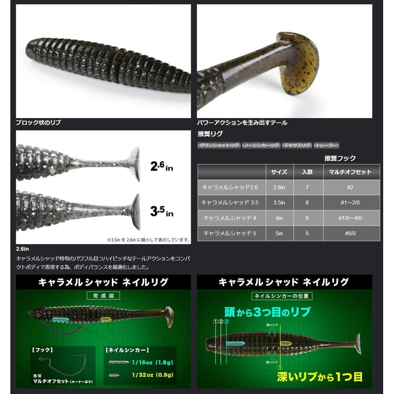 Issei Caramel Shad 5 inch issei Caramel Shad ▼57 Weed