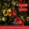 Cobane Studio LLC COBANEC304 Cardinal with Feather Tail Ornament