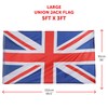 Union Jack Flag - 5ft x 3ft - Pack of