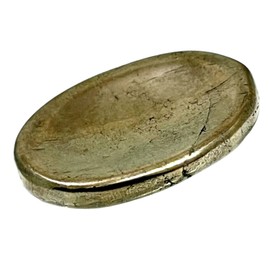Natural Pyrite Worry Stones – Pyrite Crystal Thumb Worry Stone for Anxiety, Stress – Relaxing and Soothing Balance Stones for Meditation, Stress Relief – Healing Stones and Crystals for Men and Women