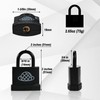 4pcs Small Locks with 12 Same Keys, Padlock with Key