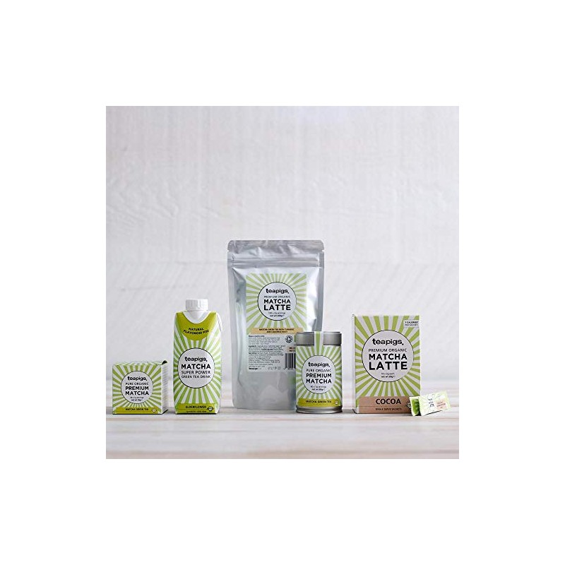 teapigs Organic Matcha Tea Tin, 80 Gram