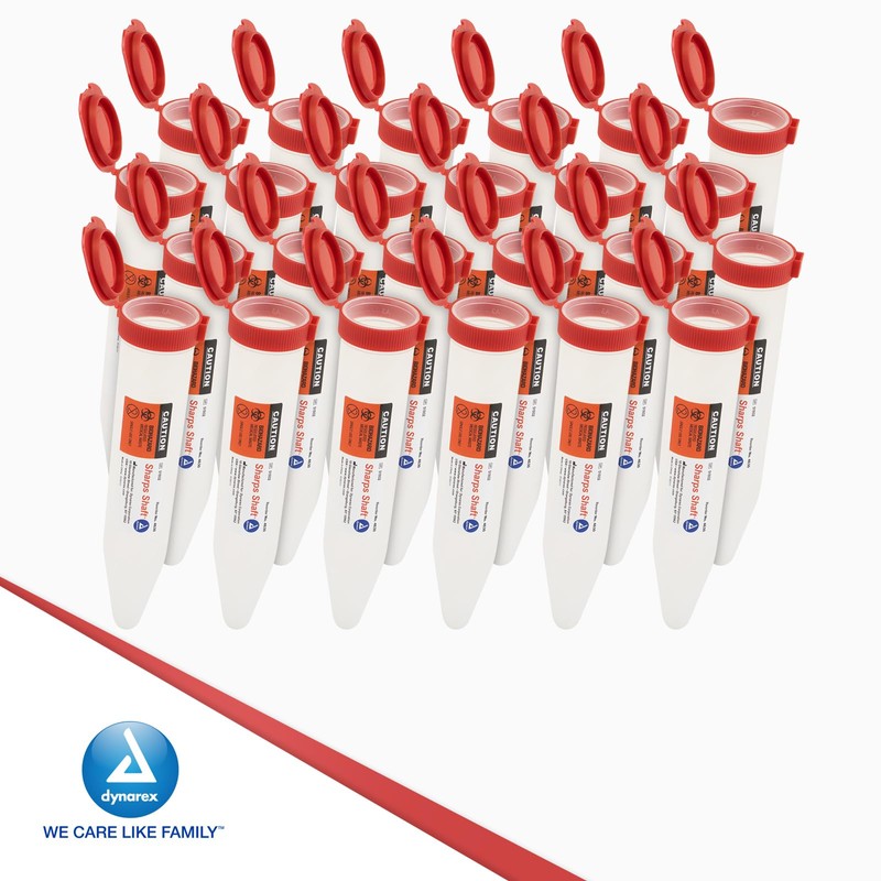 Dynarex Transportable Sharps Container - Small Sharps Shafts - Secure