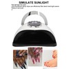 LED Nail Lamp 4 Timers Handheld with Removable Bottom Plate