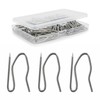 Curtain Hooks - Heavy Duty Metal Pin Hooks, 50 Pack