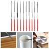 Set of 10 Diamond Needle Files Metal, Mini Diamond File,