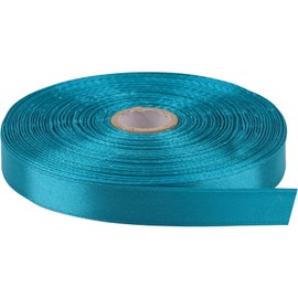 Hoisre 1/2 Inch x 50 Yards Polyester Ribbon - Teal | Single-Faced Craft Ribbon for Bows, Gift Packaging, Scrapbooking