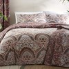 Dreams & Drapes - Maroon Jacobean Duvet Cover - Single