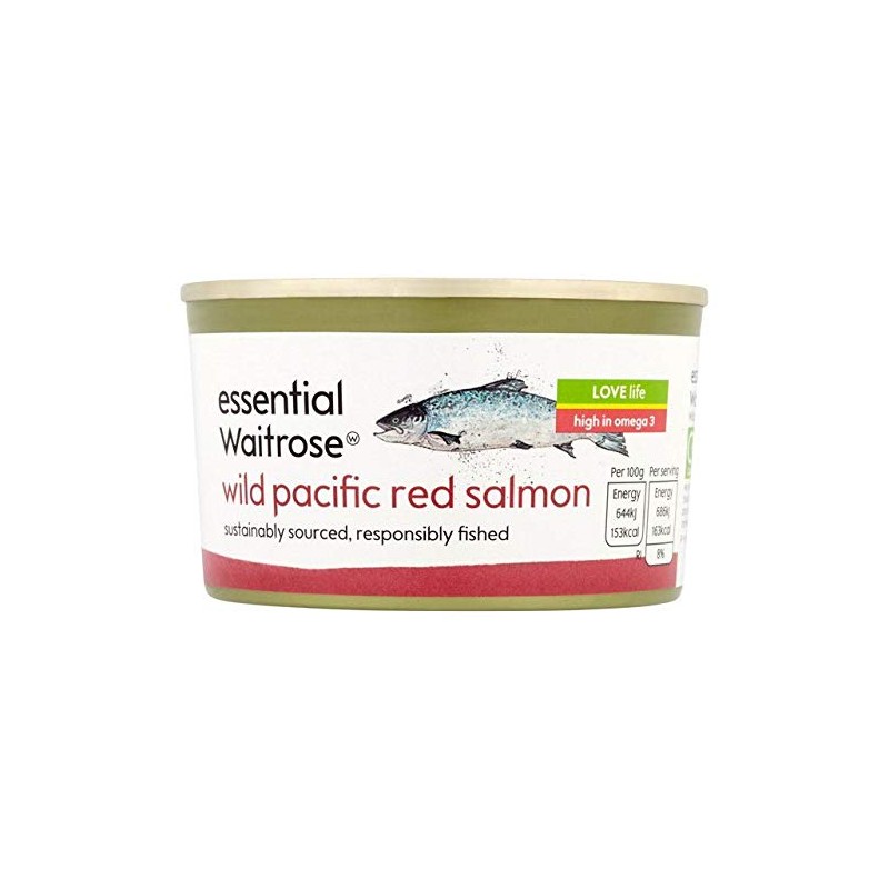 Essential Waitrose Wild Red Salmon 213g