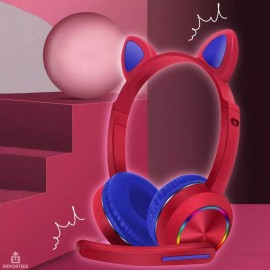 Importeek Audifonos Diadema Gamer Inalambrico Bluetooth Microfono Led