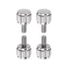 sourcing map 4pcs Vernier Calipers Locking Screws M2.5x5mm Round Flat
