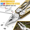 BIBURY Multitools, Multi Tool Foldable Pliers with Upgraded Scissors and