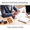Czzmy PU Leather Business Card Holder for 96 Cards, Ideal