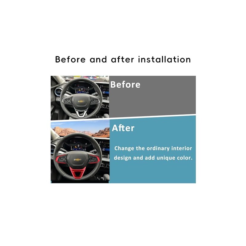 Auovo Funda de Volante Compatible con 2024 2025 Chevy Trax