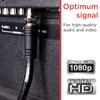 UltraPro RG6 Coaxial Cable 3ft. Black, F-Type Connectors, Double Shielded