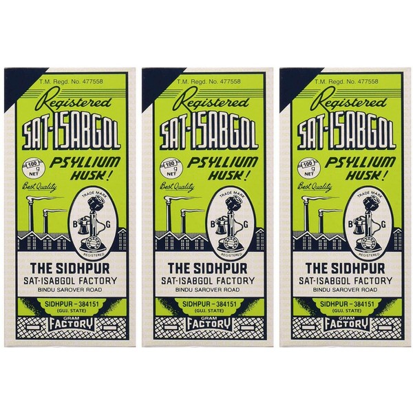 Sat-Isabgol (Psyllium Husk) 100g (Pack of 3)
