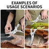 Heavy duty kitchen scissors ultra-sharp food scissors for effortless poultry