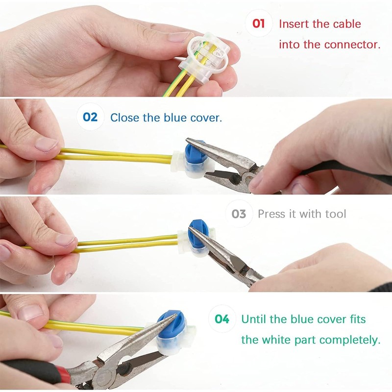 TZAONEN Cable Connector, Electrical Wire Connectors for Lawn Mowers, Irrigation