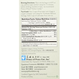 Organic Oolong Tea Prince Of Peace 20 Tea Bags. 1.27 oz, Pack of 20
