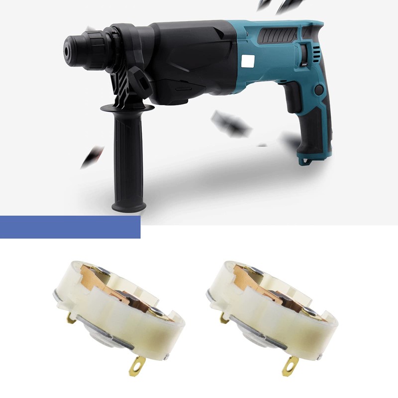 2x RS550 Motor Carbon Brushes Holder and 4x Carbon Brushes