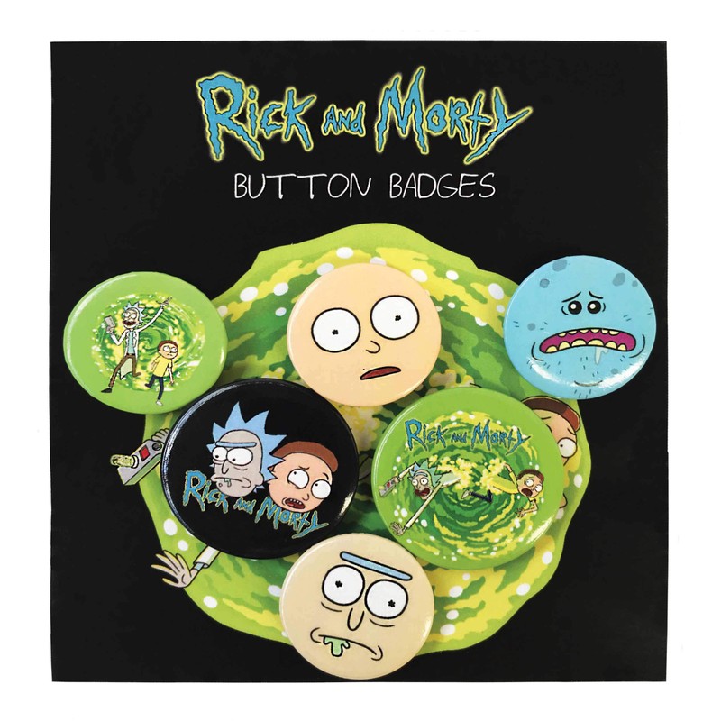 GB eye Rick & Morty Characters Badge Pack