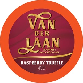 Van Der Laan Chocolate Hot Cocoa Pods, Raspberry Truffle Gourmet Dutch Chocolate Compatible with K Cup Brewers Including 2.0, 40 Count (Pack of 1)