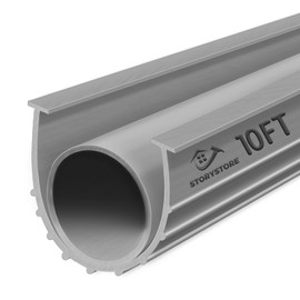 Garage Door Seals Bottom Rubber, 10 FT Heavy-Duty U Shape + O Ring Combination Weather Stripping Seal Kit (Grey)