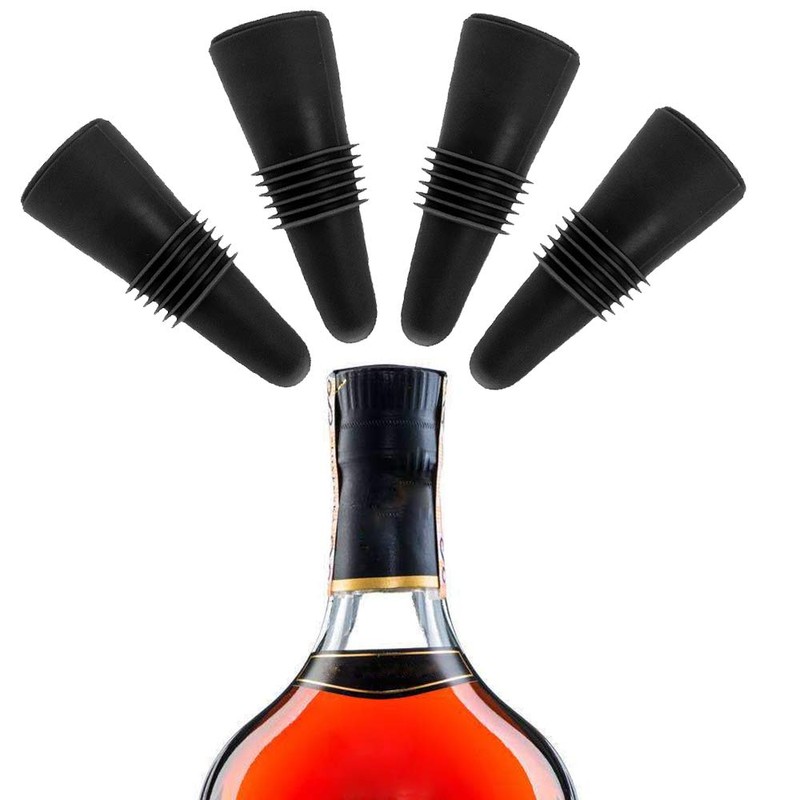 ANIN 8 pcs of Wine Stoppers, Reusable Silicone Beverage Bottle