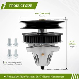wyevee 918-04512A Deck Spindle Compatible with C ub Cad et LTX1040 LTX1042 ZTT42-i1042, C Raftsman Revolution 42" Deck Mower Replaces 918-04512B, 918-04512, 618-04512B, 618-04512A, 618-04512