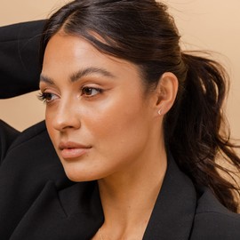 PAVOI 14K Yellow Gold Plated Sterling Silver Moon Earrings | Dainty Earrings for Women