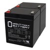 Mighty Max Battery 12V 5Ah F2 SLA Replacement Battery for