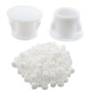 Uenhoy 100 Pcs 5/16" Plastic Hole Plugs, White Flush Type