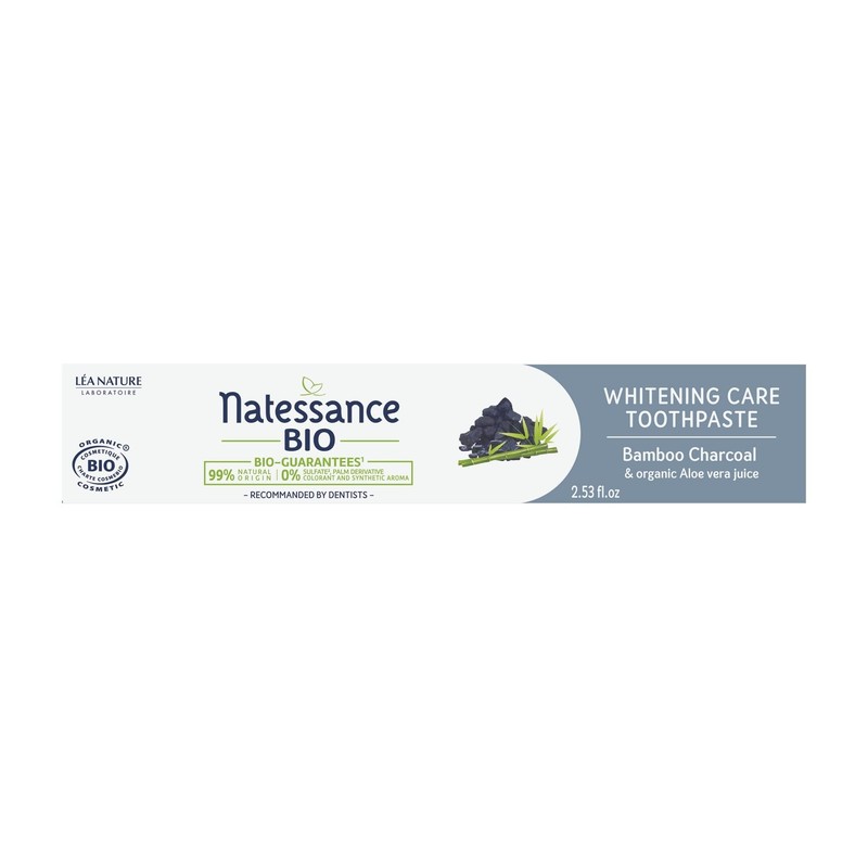 Natessance - White Care Toothpaste - Aloe Vera Organic and