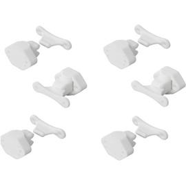 blntackle76 Set of 2, 4, 6 or 8 Door Stops for Caravan, White, Door Camper, Door Holder Service Hatch Motorhome, Door Catch Campervan, Door Lock (Pack of 6)