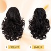 12inch Ponytail Extension Long Curly Clip in Claw Hair Extension