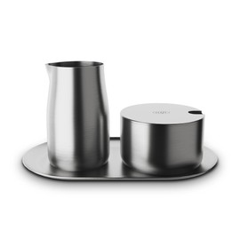 alfi Milk and Sugar Set, Matte, High-Quality Stainless Steel Milk and Sugar Set, Stylish Design, Dishwasher Safe, Durable